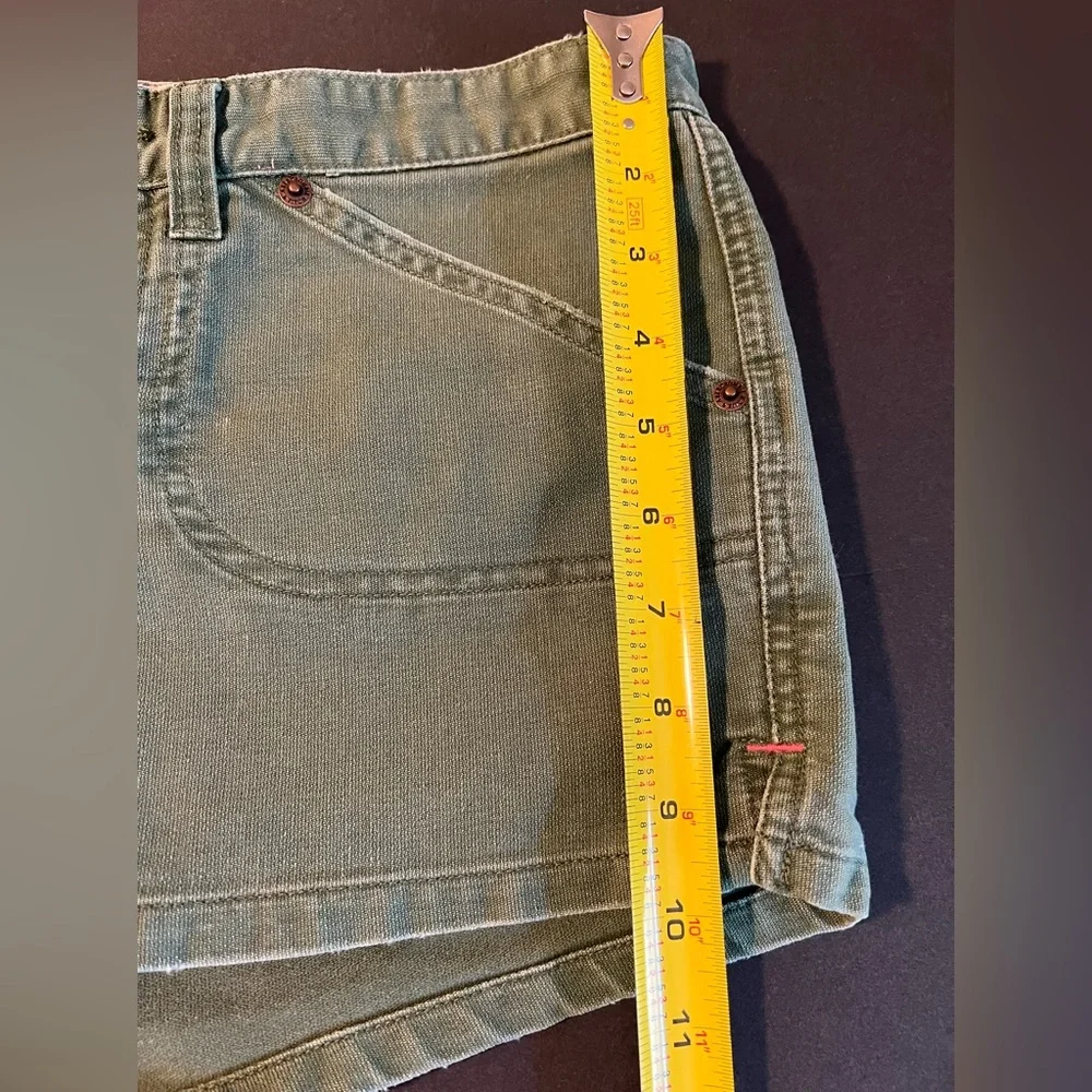 Abercrombie & Fitch Shorts Green 100% Cotton Size 0 - Picture 7 of 8